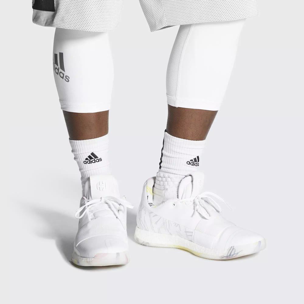 Adidas Harden Vol. 3 Tenis De Basketball Blancos Para Mujer (MX-50001)
